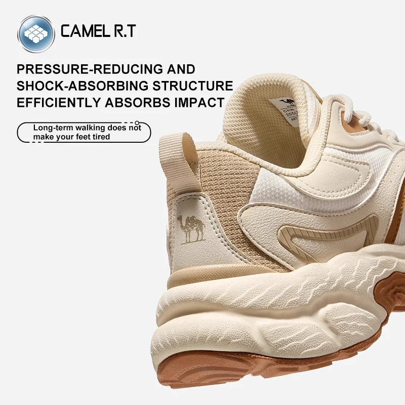 GOLDEN CAMEL Sapatos de caminhada masculinos e femininos tênis com aderência estável amortecimento confortável all-match sapatos de escalada casuais para homens