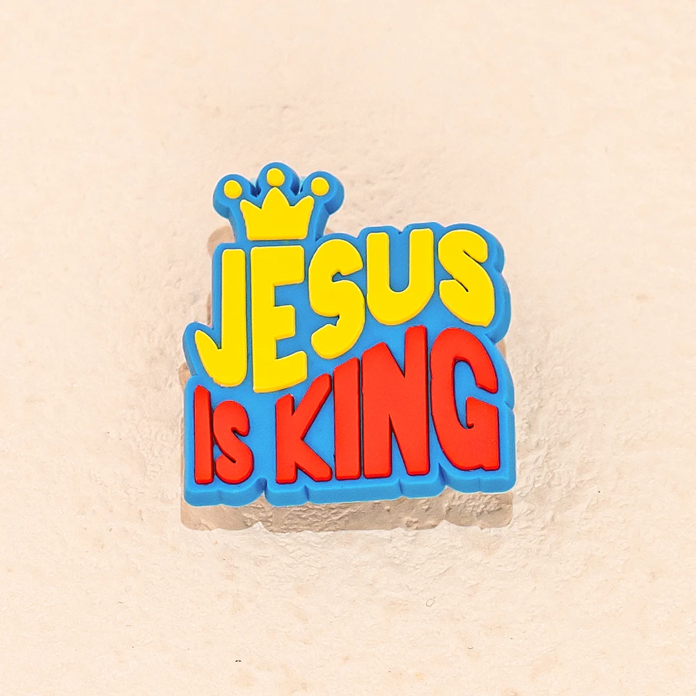 1 Stück PVC-Religionen-Schuhanhänger, Schuhnadeln, christlicher Jesus, gesegnete Heilige Bibel, Sandalen, Zubehör für Damen und Herren, Clog-Schnallen – Detail 8