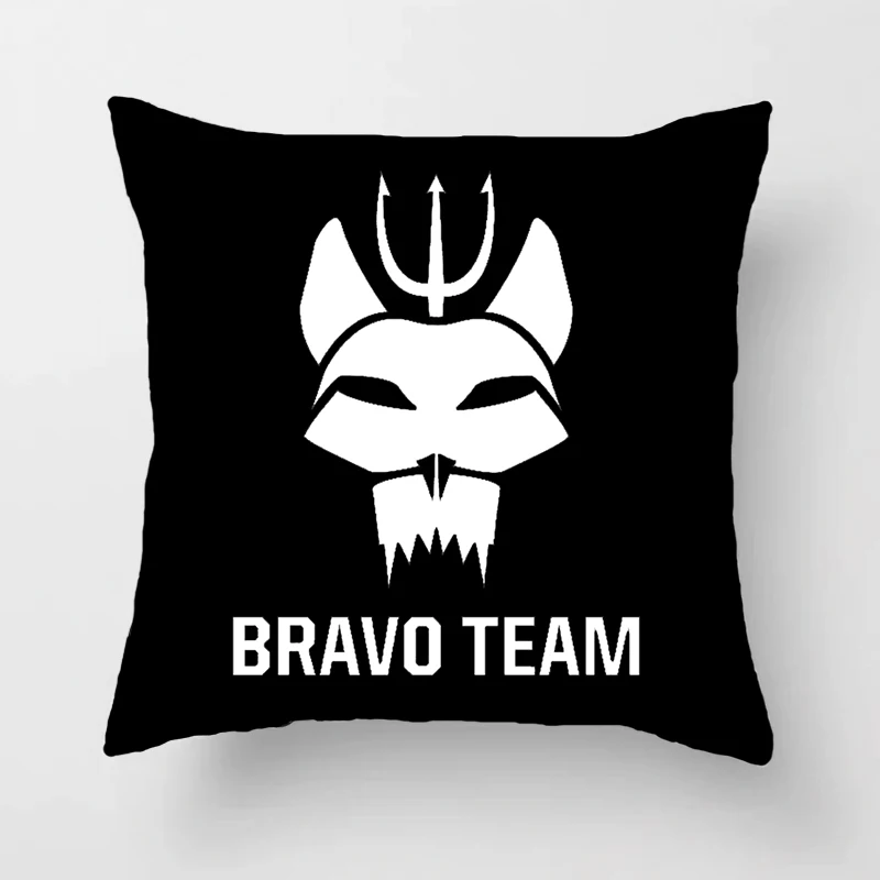 Cushion Cover for Sofa Naval Seals Bravo Team Symbol Seal Team Pillow Case Cover Seat Car Throw Pillowcase For Home Decorative