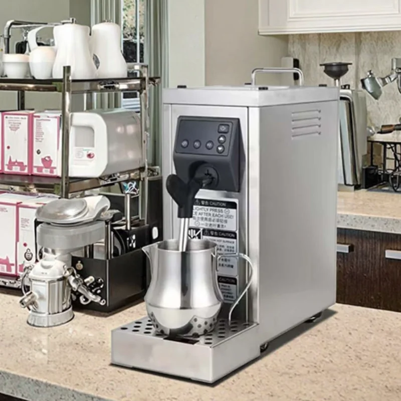 Professional Milk Steamer Commercial Milk Foaming Machine Milk Steamer With Temperature Setting Milker