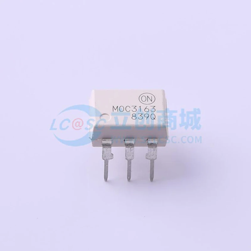 10Pcs/Lot Original MOC3163 Optoisolator Triac Output 4170Vrms 1 Channel 6-DIP MOC3163M For Solid State Relays