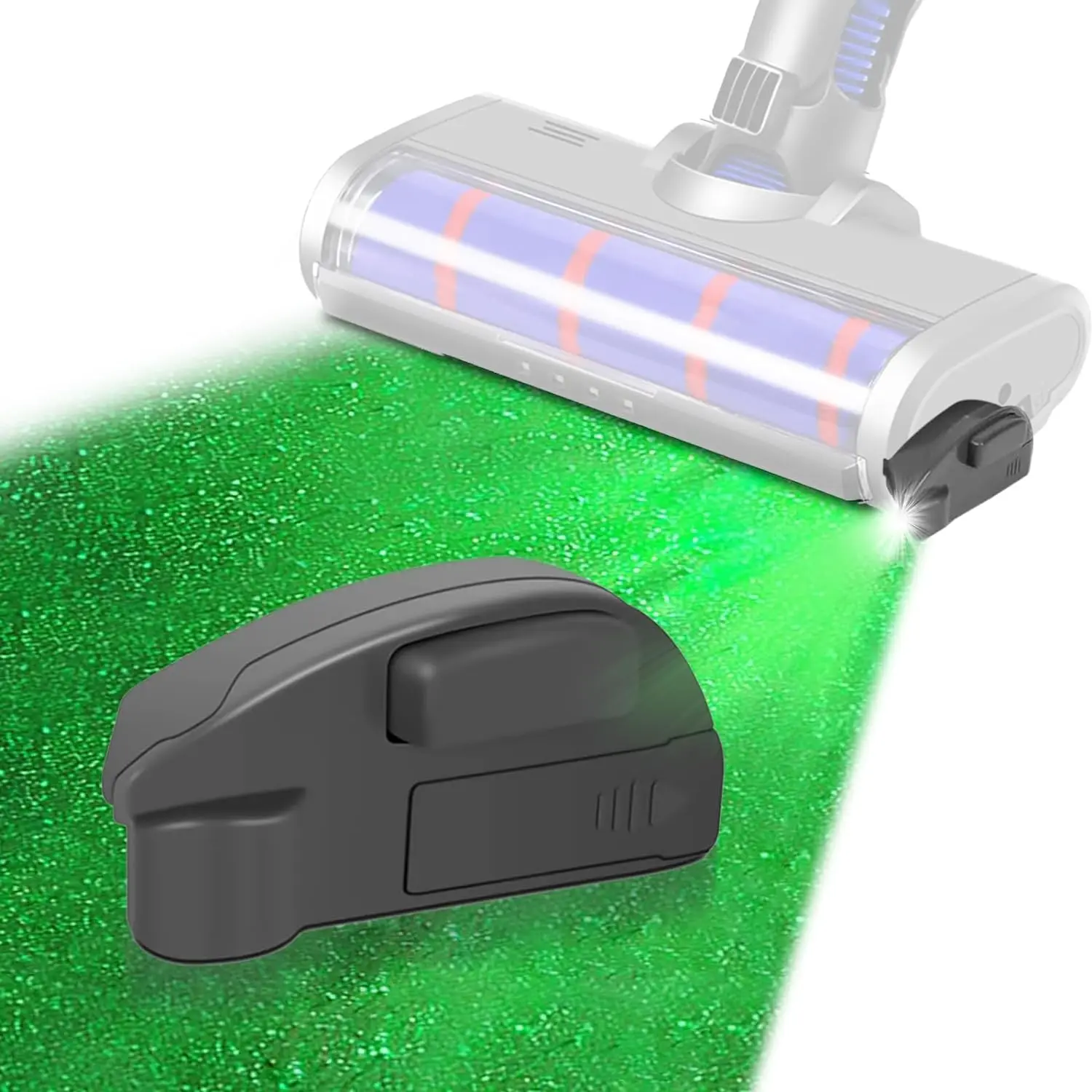 Pantalla de polvo para aspiradora, lámpara LED para limpieza de polvo oculto, pelo de mascotas para Dyson Philips Bissell, accesorio Universal para aspiradora