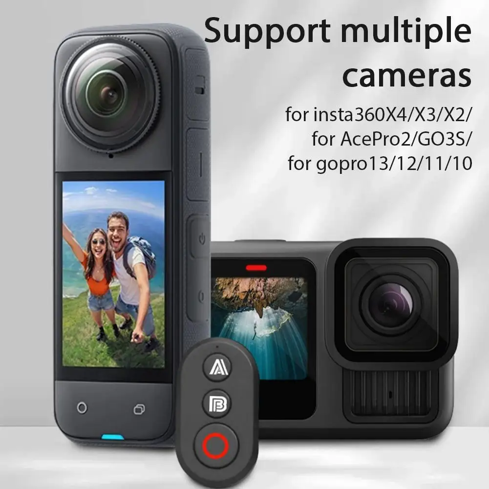 

Bluetooth Remote Control For Insta360X4/X3/X2/AcePro2/GO3S/for Gopro13/12/11/10 Cameras, 50M Range Action Camera Accessories