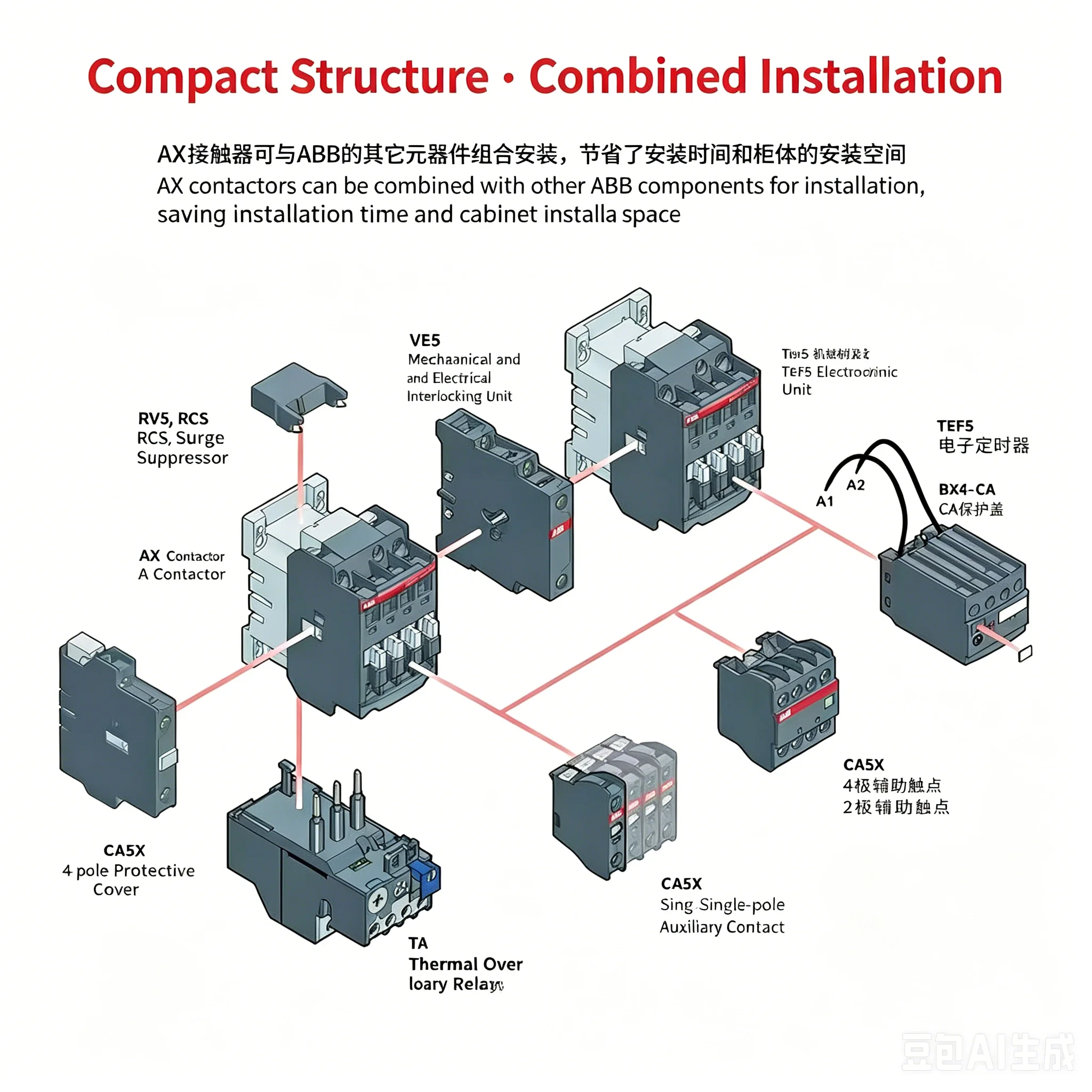 Authentic ABB AC Contactors AX09-30-10 to AX370 Series - Factory Outlet Prices with 3 Months Warranty