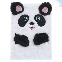 Cartoon Notebook Plush Scrapbook Adorable Notebook Writing Pad Students Writing Journal Notebook Diary Notepad Supplies (Panda)