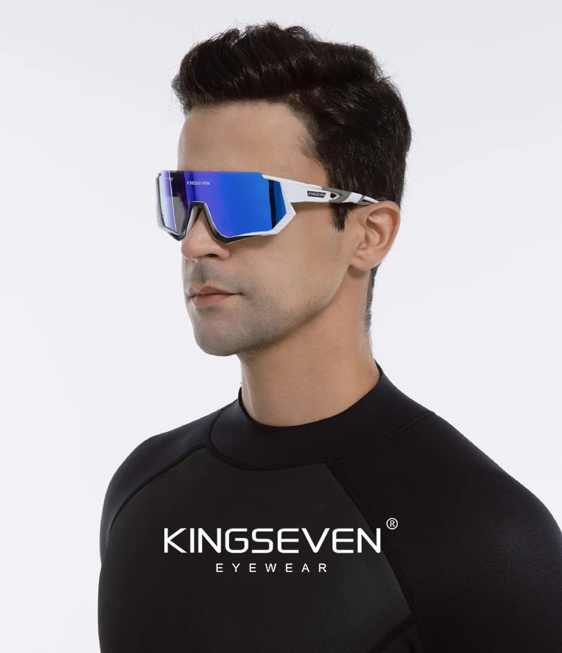 KINGSEVEN Radfahren Sonnenbrille Männer Frauen Mtb Fahrrad Brille UV400 Polarisierte Angeln Schutz Brillen Photochrome Fahrrad Brille – Detail 9