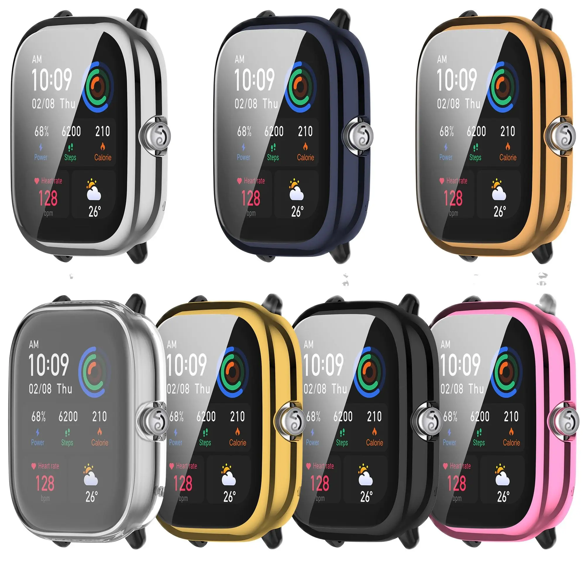 Custodia protettiva completa per Huami Amazfit GTS4 GTS 4 Mini SmartWatch protezione dello schermo accessori di ricambio custodia per telaio TPU