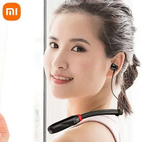 Imagen 2 del producto XIAOMI i35 auriculares Bluetooth con banda para el cuello auriculares inalámbricos sonido 9D auriculares deportivos impermeables TWS auriculares con micrófono para teléfono