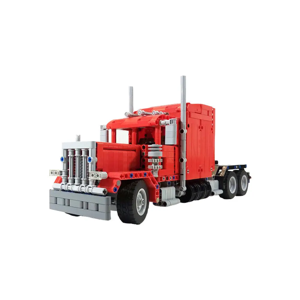 Conventional-cab Truck Highway Truck Model Building Toys 834 Pieces MOC Build