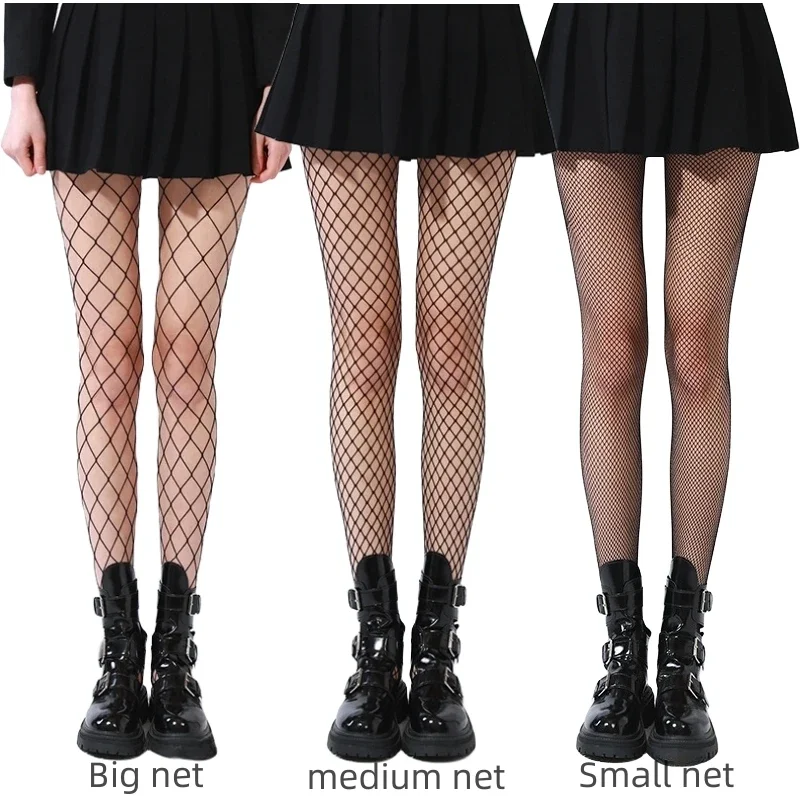 Sexy Mesh Socks Hollowed Mesh Silk Socks Sexy Slim Fit Leggings Black Fishing Net Silk Socks Women Stockings