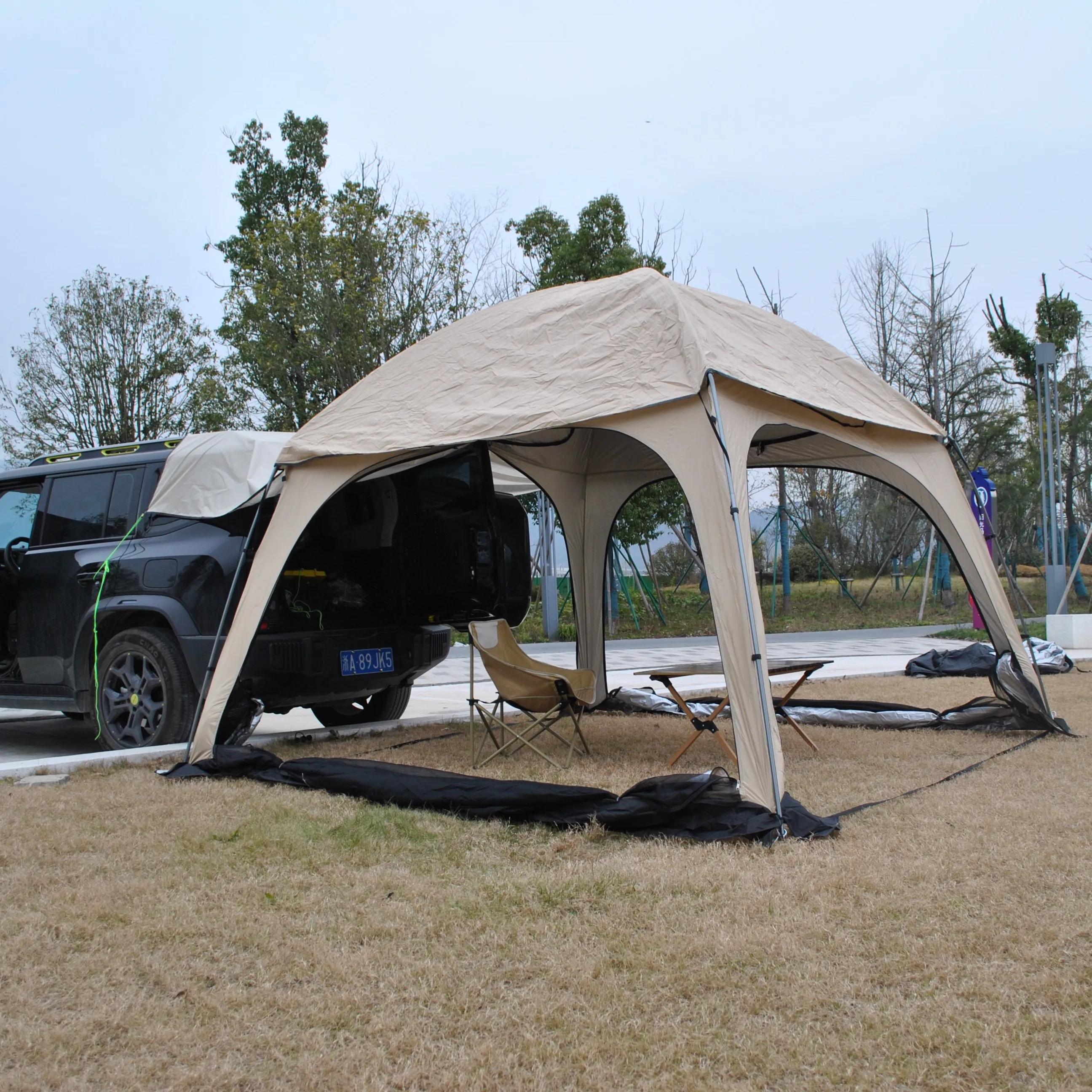 Utility Vehicle Camping Tent,Tailgate Tent For Town And Country Minivan,High Deck SUV Tent,Universal Truck Camping Tent