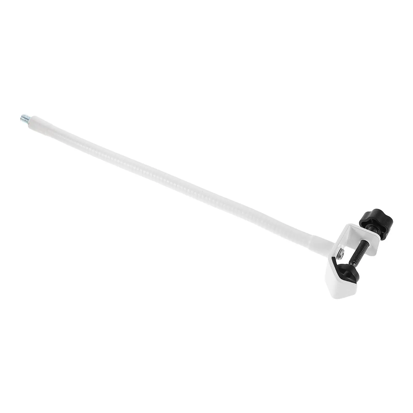 Desktop Metal Flexible Microphone Stand Gooseneck Phone Holder Clip White Streaming Mic Clamp Adjustable Recording Arm
