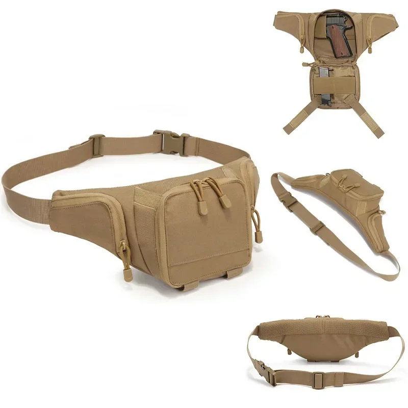 Outdoor Tactical Waist Pack Multi-functional Storage Sports Waist Pack Wild Camouflage Portable Hanging Bag