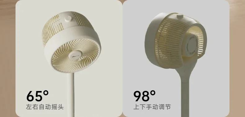 220V High Angle Rotation Quiet Small Bear Air Circulation Fan Household Electric Fan