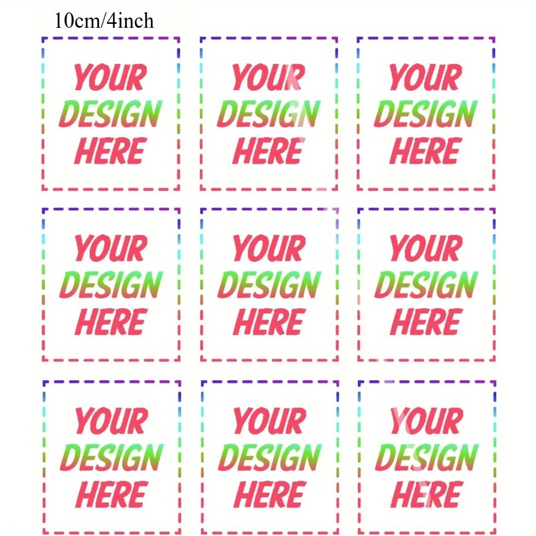 20/50/100 Pcs DIY Decorative Heat Transfer Stickers Personalized T-shirt Sleeve Applique Clothes DTF Transfer Decorative Patches