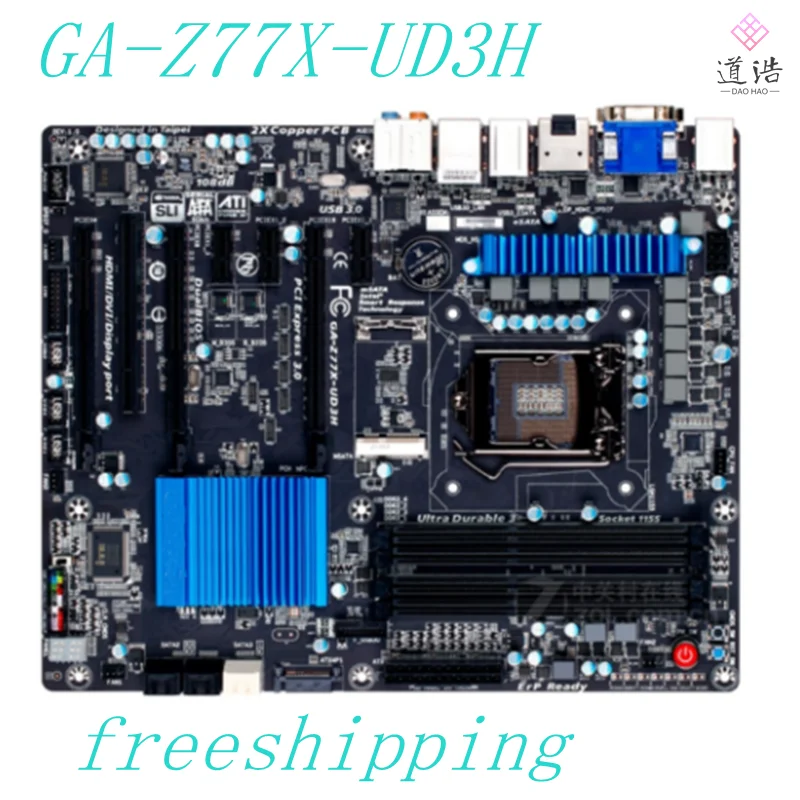 

For GA-Z77X-UD3H Mtherboard 32GB LGA 1155 DDR3 ATX Mainboard 100% Tested Fully WorkMA