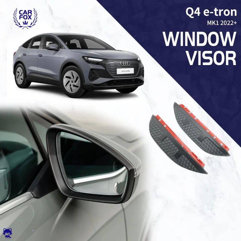 For Audi Q4 e-tron Window visor Weather Shield Side Window Deflector Car windshield weather shield Car accessories