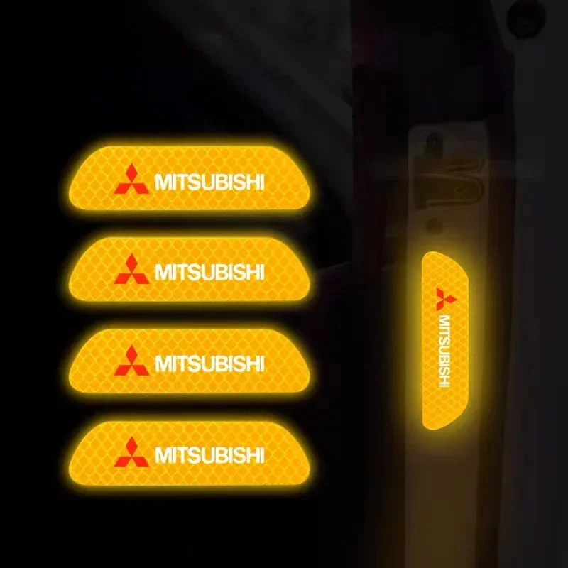 

Car Door Reflective Safety Warning Sticker Mark for Mitsubishi Eclipse Cross Xpander Mirage