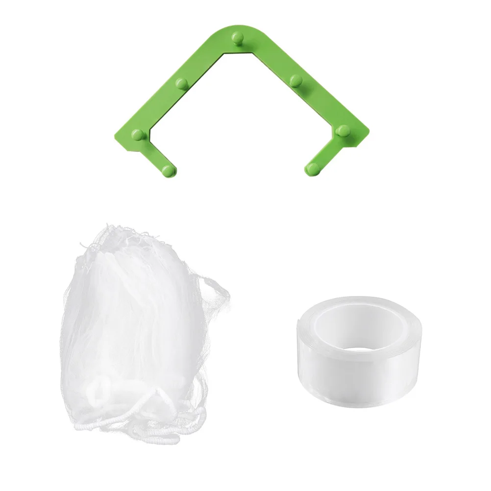 

Triangular Mesh Pouch Large Capacity Kitchen Sink Strainer Bag PP Material Strong Durable Hygienic Disposable Dry Wet Separation