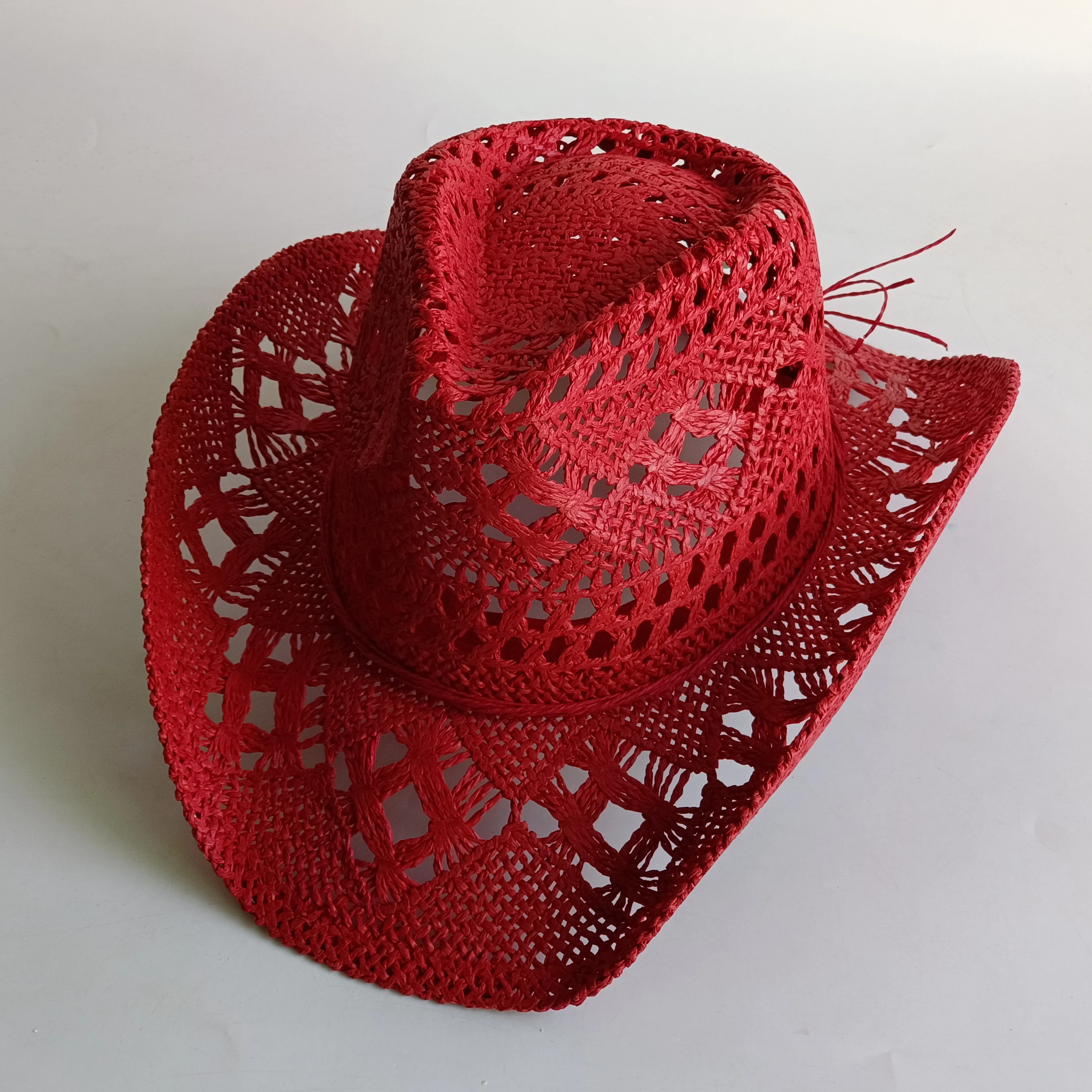 Sommerlicher Bohemian-Strohhut mit Muscheln für Damen und Herren, Cowboyhut mit Holzperlen, Ausgehöhlter Western-Sonnenhut mit Breiter Krempe, Urlaubskappe