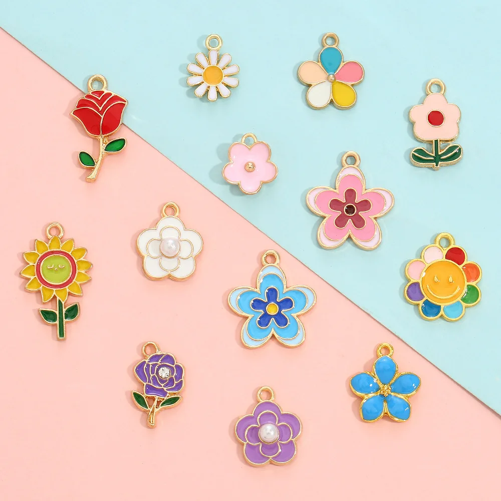 

diy colorful flower accessories, oil-dripping ornaments, Daisy accessories, key chains and fashionable clothing accessories