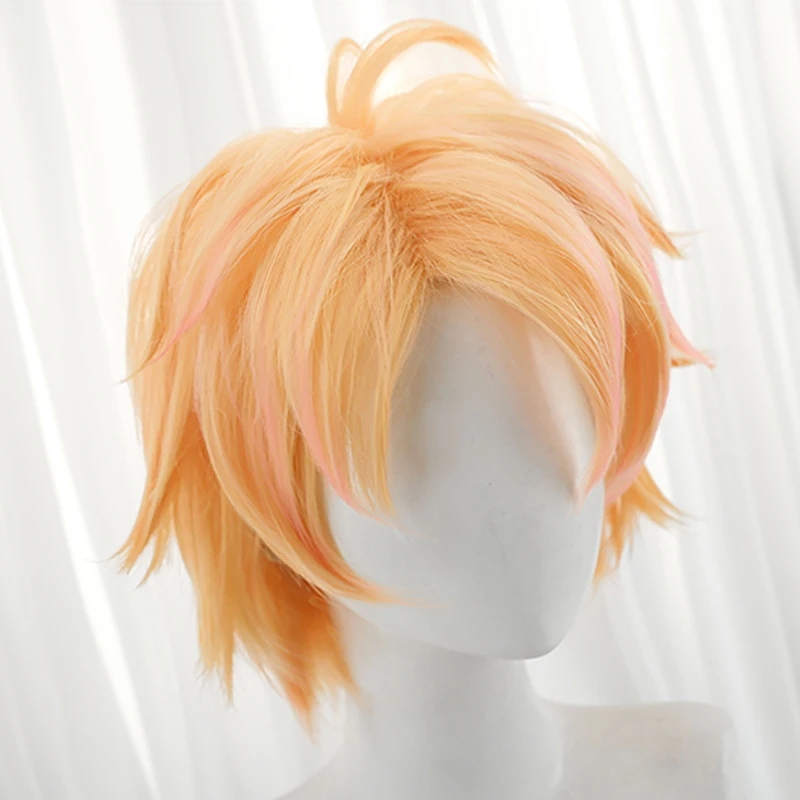 L-email wig Synthetic Hair Game LOL Lovestruck Ezreal Cosplay Wigs Valentine\'s Day Skin Wigs Blonde Color Heat Resistant Hair