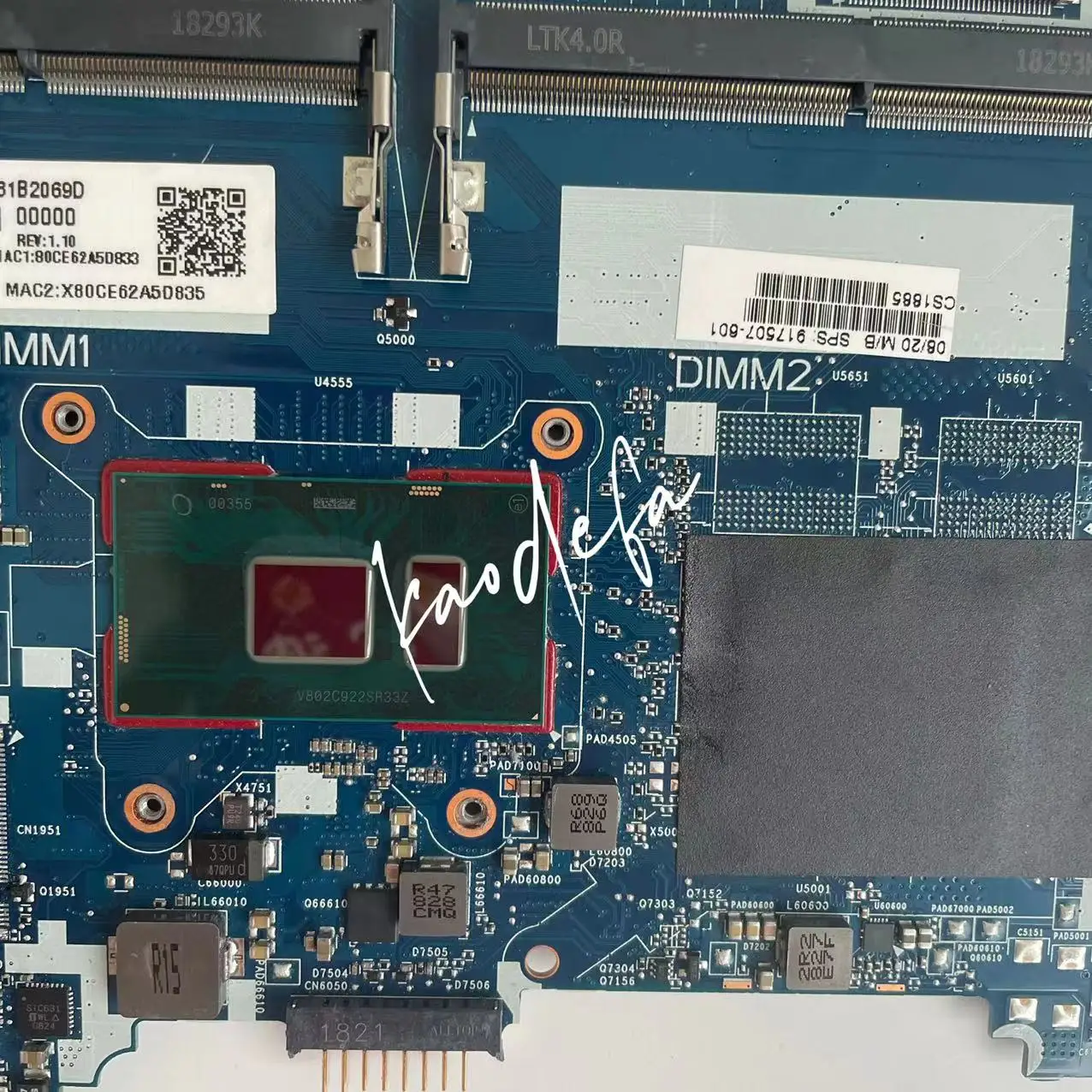 Imagem -05 - Placa-mãe do Portátil para hp Elitebook Cpu:i77500u 7600u 917504601 917507-601 6050a2854301-mb-a01 Ddr4 Teste de 100