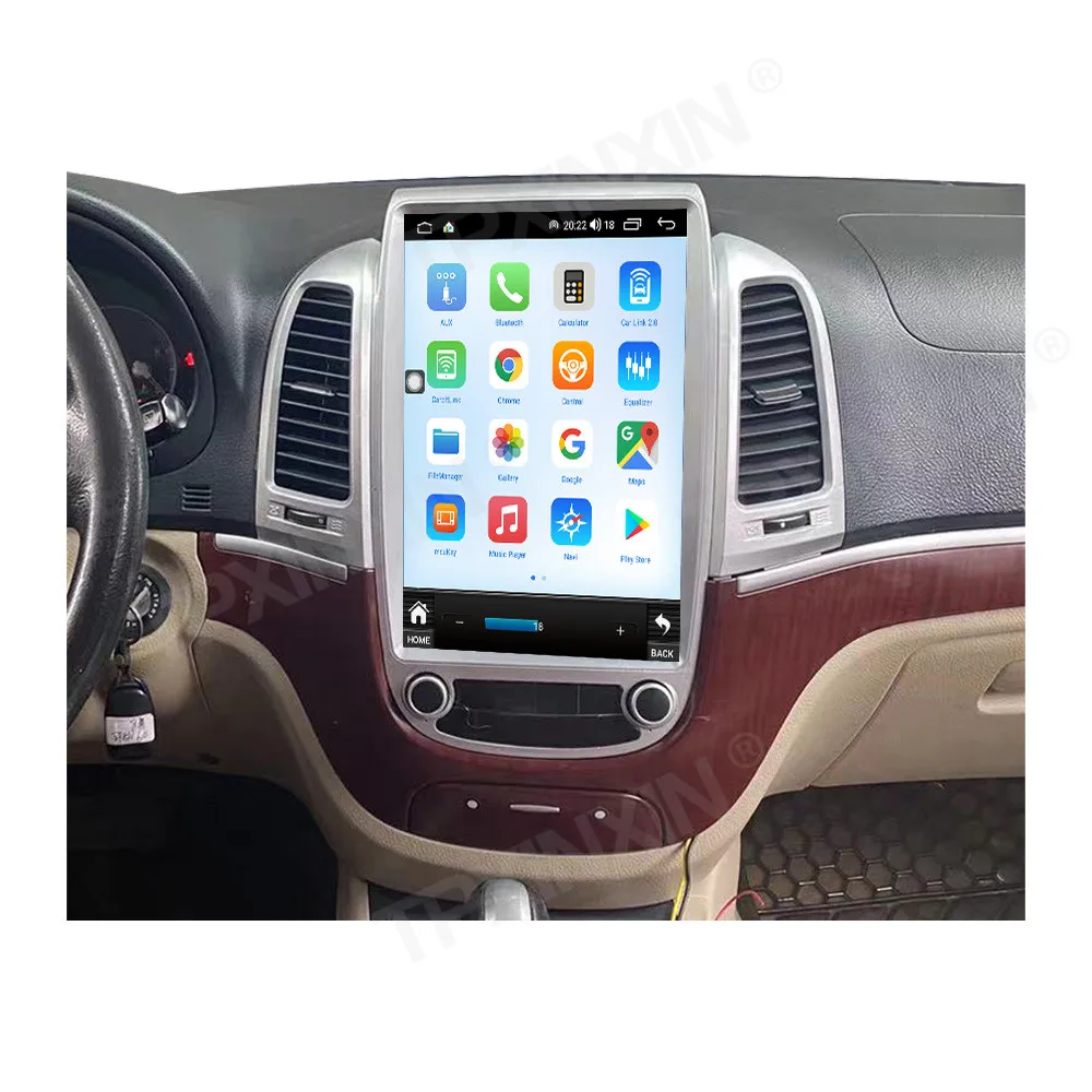 

9 Inch Vertial Screen Android 13.0 Car Radio For Hyundai Santa Fe 2006-2012 GPS Navigation 4G Auto Stereo Multimedia DVD Player