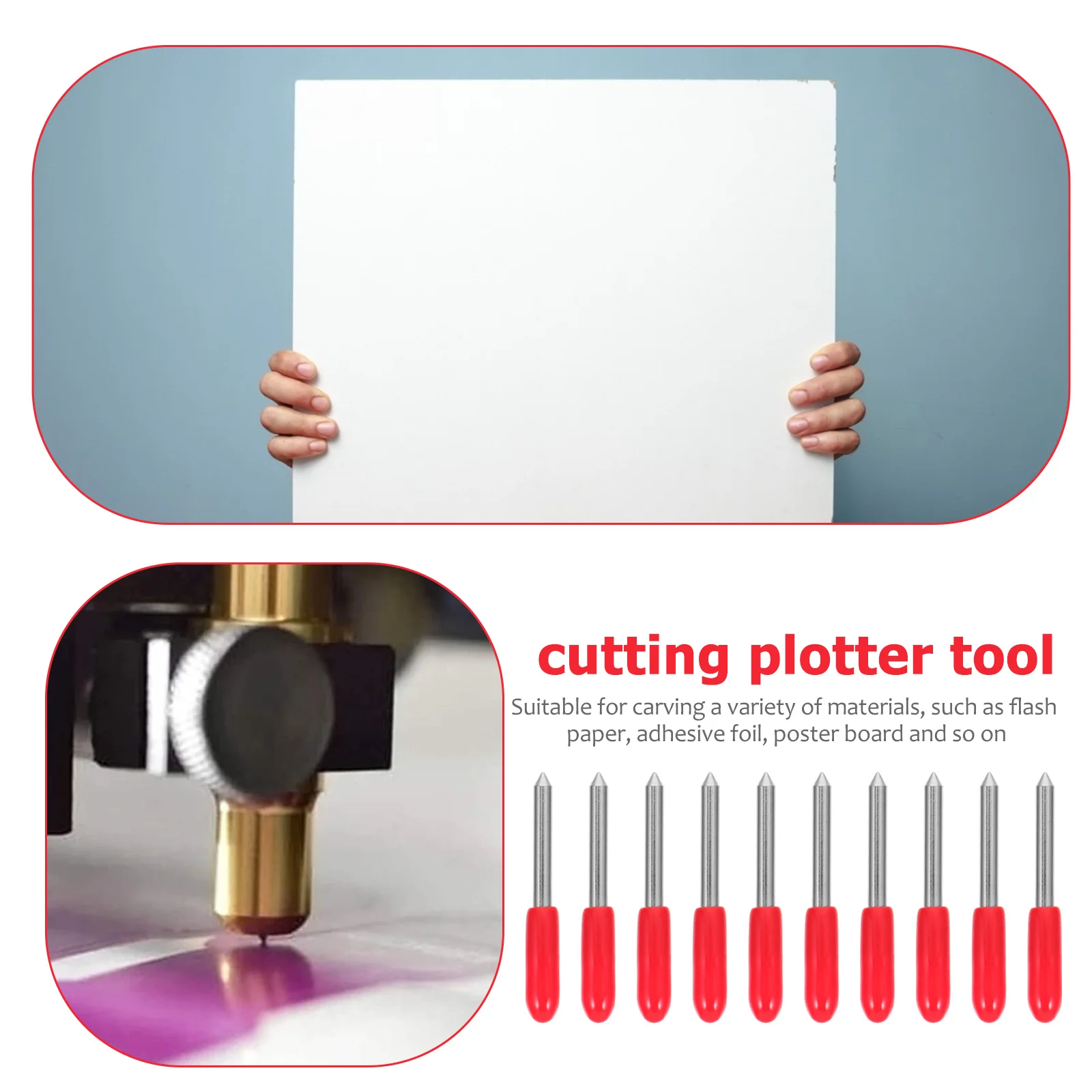 

Lettering Knife Head Cutting Blades Plotter Tool High ° 45° 60° Compatible Thin Material