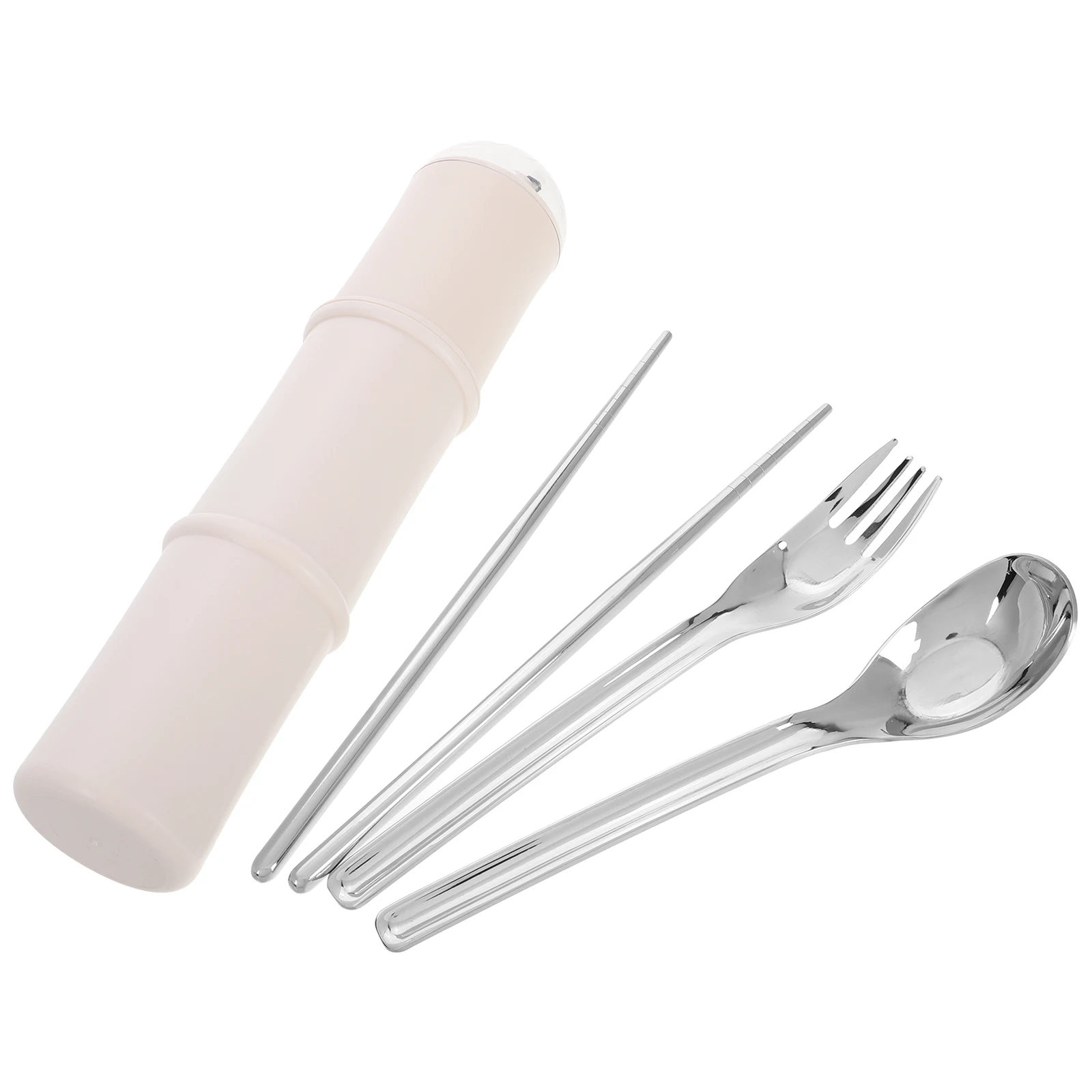 

Portable Stainless Steel Utensils Set Spoon Fork Chopsticks Reusable Cutlery For Lunch Box Picnic Camping Hiking Outdoor Dining