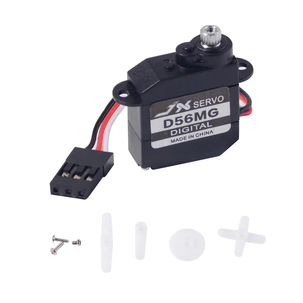 JX Servo PDI-D56MG 5,6g engranaje de Metal Servo Digital sin núcleo 0,89 KG para RC coche helicóptero Robot avión Drone DIY