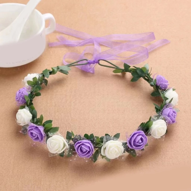 Flower Headbands Women Bride Flower For Wedding Party Supply Floral Garlands Hair Wreath Floral Headbands Hot Sale