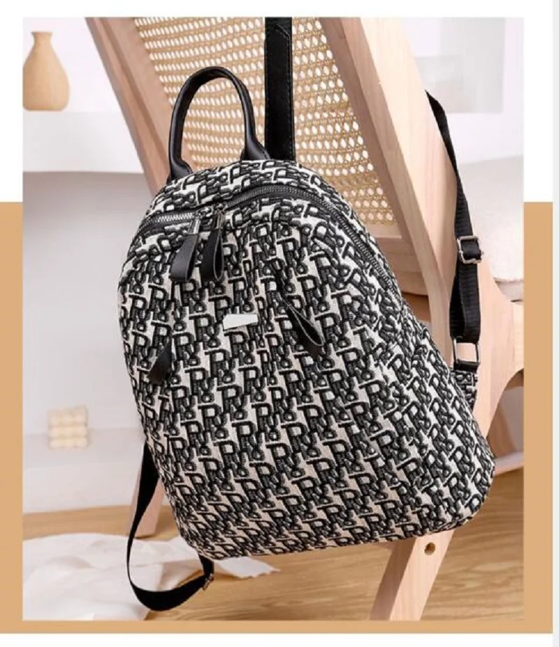 Hot Sale New Fashion Letter Designer Large Capacity Travel Backpack Women's Waterproof Oxford Shoulder Bags School Bag Totes