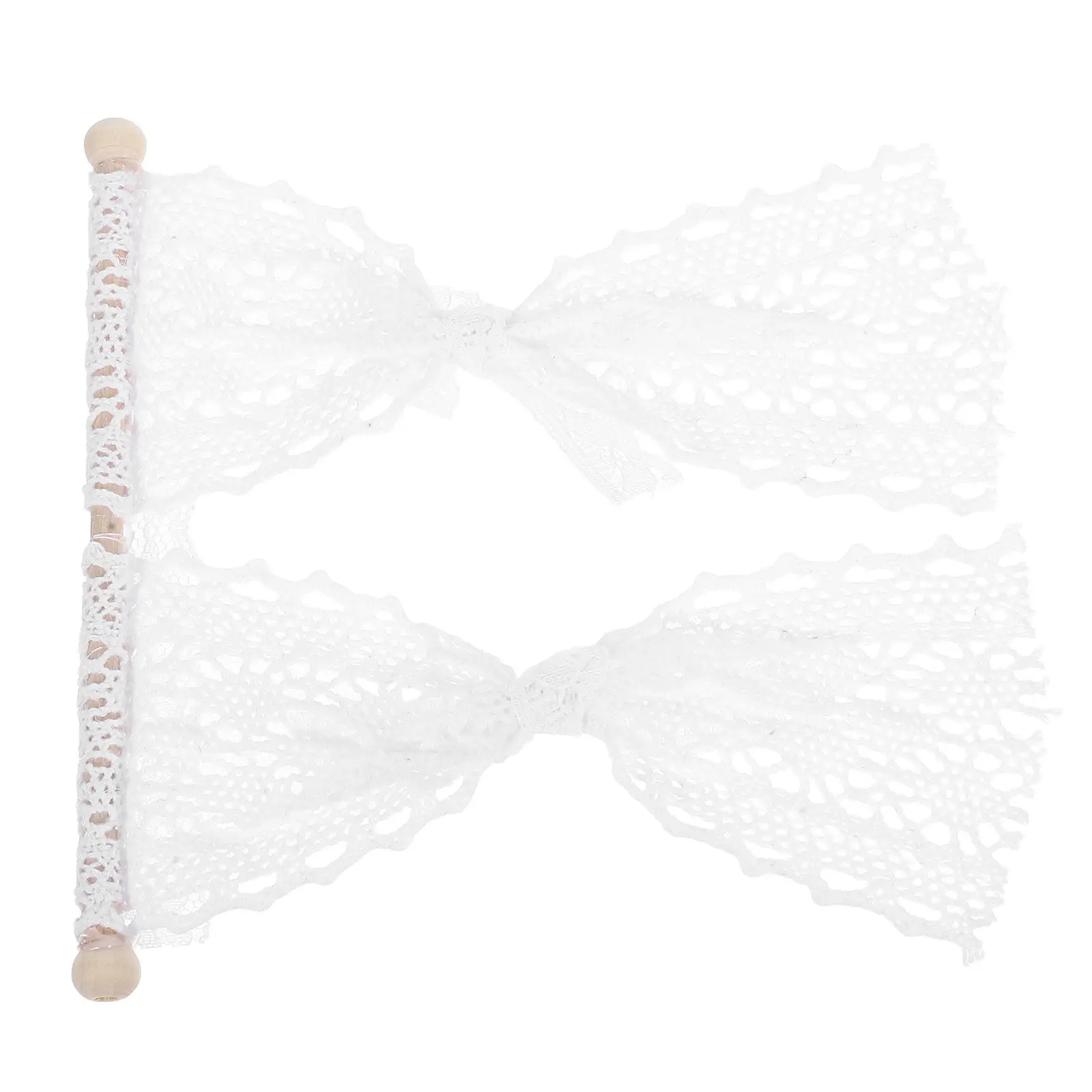 

Miniature Lace Curtain Mini House Window Curtain Warm Tiny House Decorative Accessory Miniature Room Decoration