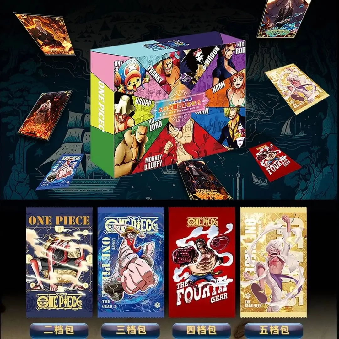 Original ONE PIECE Card ONE PIECE V2 Monkey D. Luffy Five Level Awakening Supreme Right Game Collector Anime Cards Toy Gifts