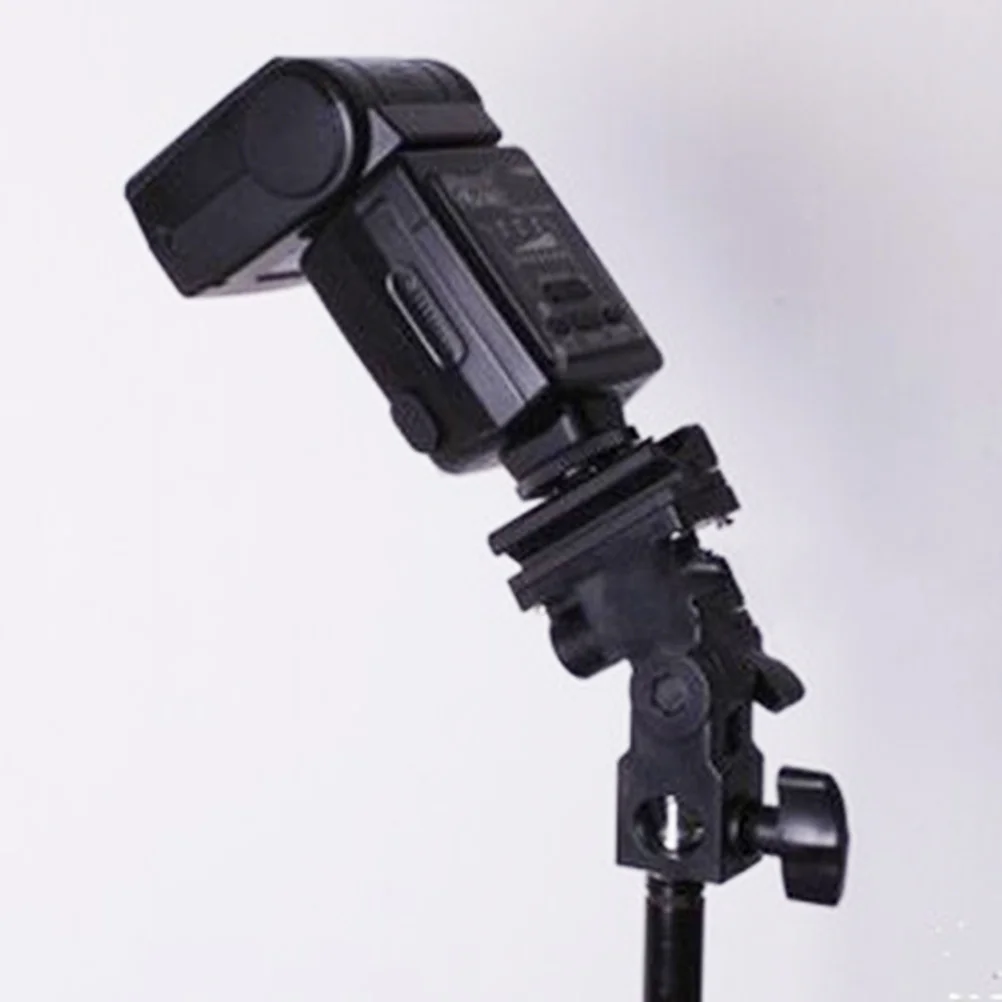 

Flash Bracket For Dslr Camera Lightweight 180° Angle Adjustment Universal Stand Ring Light Monitor