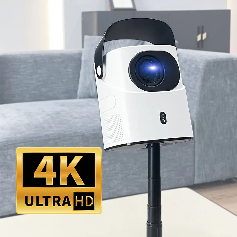 Mini Projetor LED com USB, Home Theater, Auto HD, Wi-Fi, Conveniente, Trabalho, Reunião, Internet, Embutido, Android 11, 4K, 1080P, Venda Quente