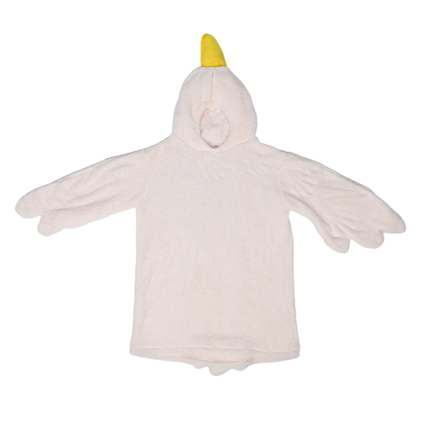 

Oversized Goose-Themed Flannel Blanket Hoodie Pajamas for Women Warm Cozy Wearable Sleeved Homewear Winter Sleepwear Comfortable