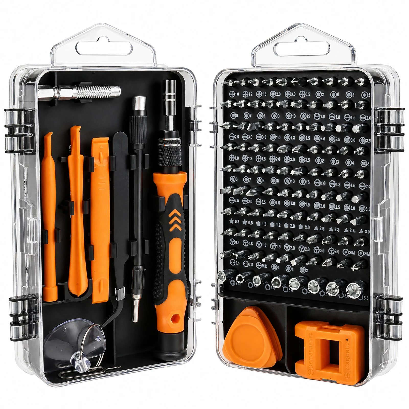 115-in-1 Präzisions-Schraubendreher-Set mit flexiblem Schaft, magnetischen Bits, professionelles Werkzeugset für die Reparatur von Elektronik, Laptops und Handys