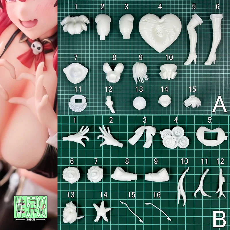 (In Stock) (W_5793) 24CM Mast Romantic Maid Ver Unpainted Unassembled WF2025S Gk Figure Garage Kit  White Resin Diy Model Kit