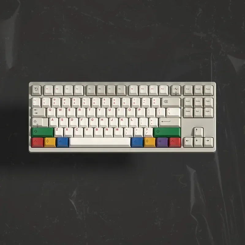 Crush80 Keycaps Set PBT Thermal Sublimation Keyboard Caps Custom Cherry Profile Key Caps Mechanical Keyboard Accessories Korean