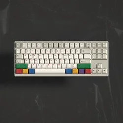 Crush80 Keycaps Set PBT Thermal Sublimation Keyboard Caps Custom Cherry Profile Key Caps Mechanical Keyboard Accessories Korean