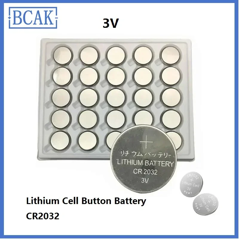 New Disposable Button Battery CR2032 BR2032 DL2032 ECR2032 3V CR 2032 Electronic Watch Button Lithium Ion Battery