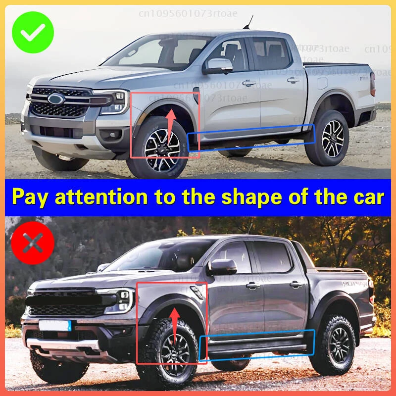 4x For Ford Ranger Splash Guards mudguards Fenders Mudflaps Mud Flaps Mud Guard Front Rear Car Accessories 2023 2024 2025 2026+ view 2