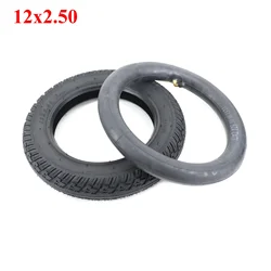 12Inch 12X2.50 Out Tire 12X2.125 Inner Tube Camera Bent Valve For 12*2.50 12 * 2.125 Tyres 12 1/2 X 2 1/4 Bike Electric Scooter