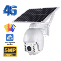 SHIWOJIA 5MP Solar Camera 4G SIM Card Outdoor IP66 Waterproof Two Way Audio Security Protection IP Camera UBox app