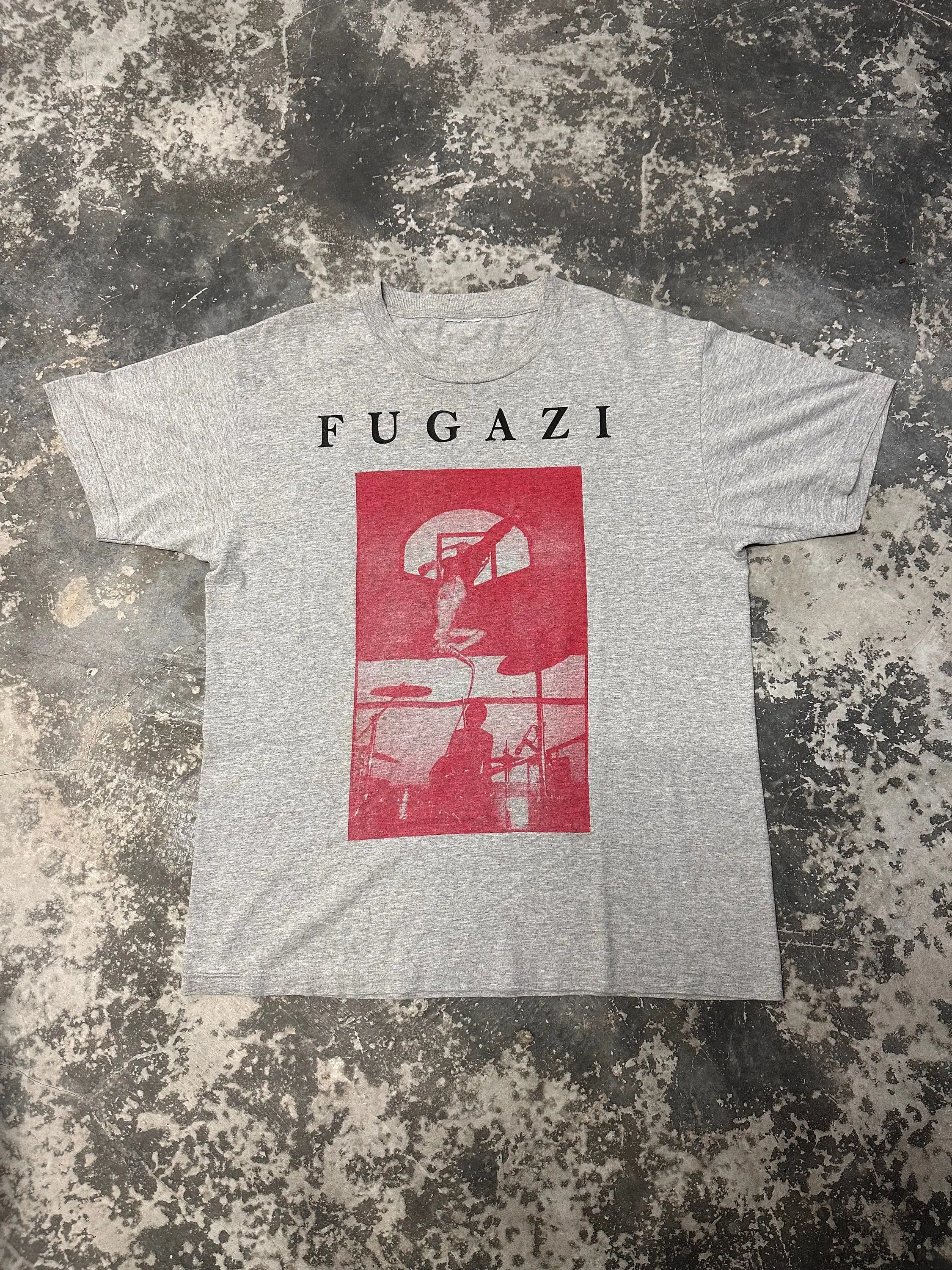 Vintage 90S Fugazi Hardcore Punk Band Waiting Room T Shirt Size L