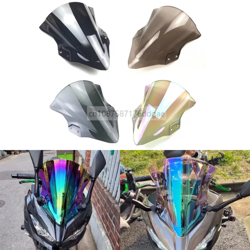 

Для Kawasaki Ninja400 Ninja 250 400 EX400 2018-2023 2024, аксессуары для мотоциклов, защита лобового стекла, дефлектор экрана