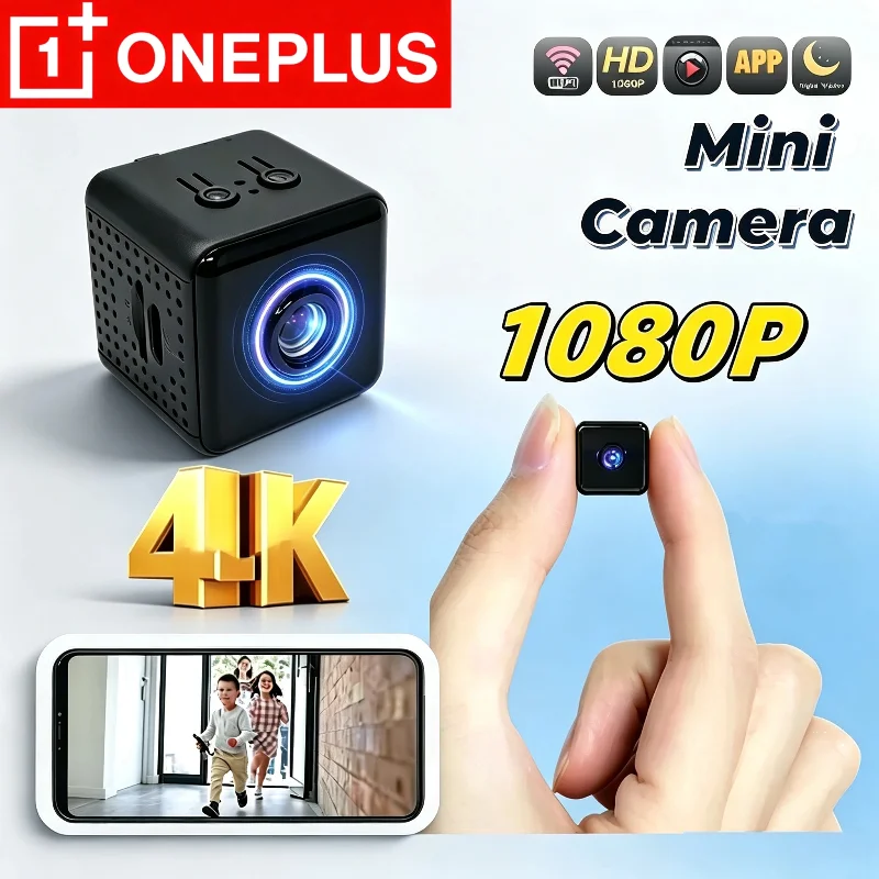 OnePlus 1080pMini Camera Home Small Wireless WIFI Camera Outdoor Upgraded Baby Pet Motion Detection Security Night Vision Camera