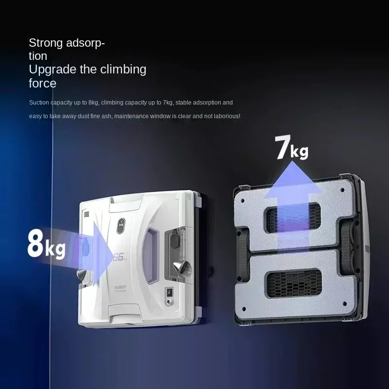 Original    HOBOT Fully Automatic Intelligent Remote Control Window Cleaning Robot S6PRO Double Cloth High-speed Vibration Windo